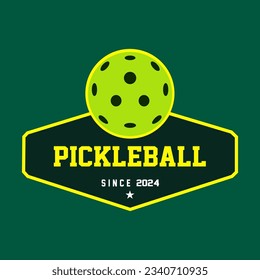 Pickleball Sports Logo Template Design