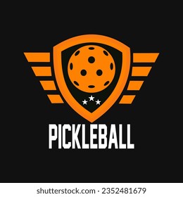 Pickleball Sports Logo Template Design