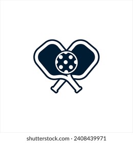 Pickleball Sports Logo Template Design