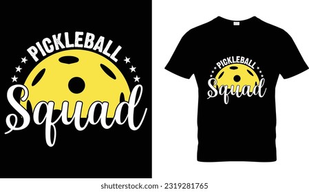 Pickleball Squad awesome t-shirt design