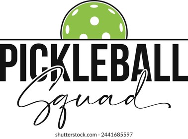 Pickleball squad T-Shirt Design, shirt design.