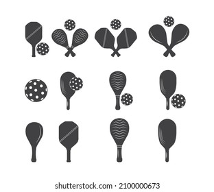 Pickleball SVG, Pickleball Clipart,  Pickleball Silhouette, Pickleball Vector, 