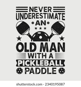 Pickleball SVG Printable Vector Design,