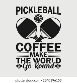 Pickleball SVG Printable Vector Design,