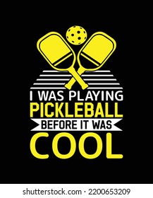 Pickleball t shirt design graphic template