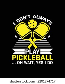 Pickleball t shirt design Graphic template