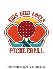 Pickleball T Shirt Design, Pickleball Lover T Shirt Design, Game Lover, Sports Lover