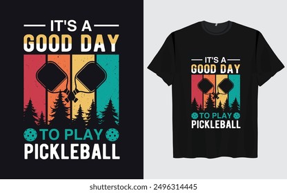 Pickleball t shirt design retro vintage Pickleball t shirt typography vector Pickleball 