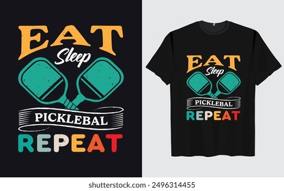 Pickleball t shirt design retro vintage Pickleball t shirt typography vector Pickleball 