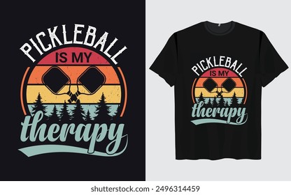 Pickleball t shirt design retro vintage Pickleball t shirt typography vector Pickleball 