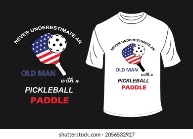 Pickleball T Shirt Design Template