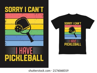 Pickleball T Shirt Design Template