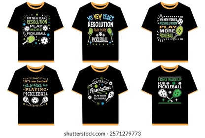 Pickleball t shirt design template vector