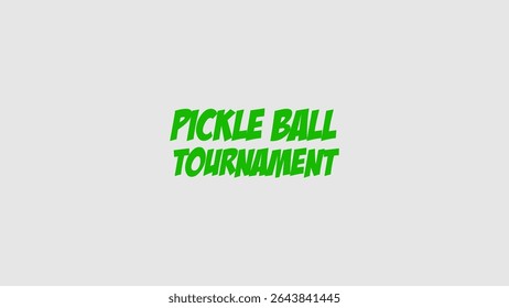 Pickleball Tournament Logo Vector Artworks