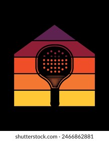 Pickleball t-shirt design art illustration 