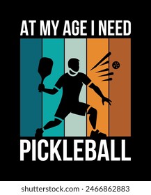 Pickleball t-shirt design art illustration 