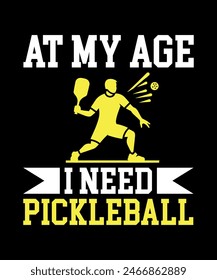 Pickleball t-shirt design art illustration 