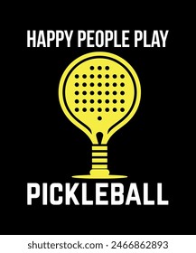 Pickleball t-shirt design art illustration 