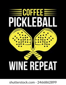 Pickleball t-shirt design art illustration 