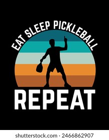 Pickleball t-shirt design art illustration 