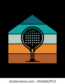 Pickleball t-shirt design art illustration 