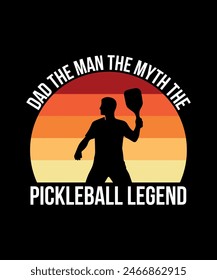 Pickleball t-shirt design art illustration 