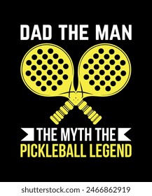 Pickleball t-shirt design art illustration 