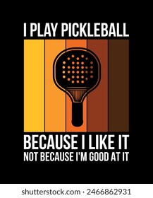 Pickleball t-shirt design art illustration 