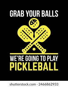 Pickleball t-shirt design art illustration 