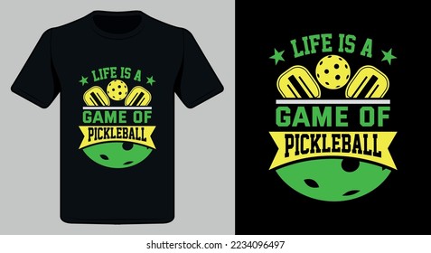 Diseño de camisetas de bolas de pólvora. Mejor diseño de camisetas de Pickleball.