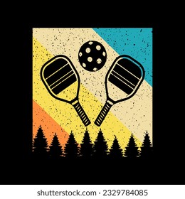 Pickleball tshirt design best pickleball t-shirt design paddle vector tshirt graphic design template artwork