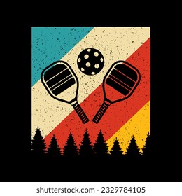 Pickleball tshirt design best pickleball t-shirt design paddle vector tshirt graphic design template artwork