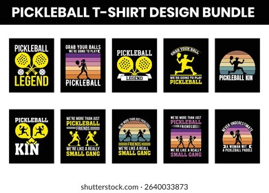 pickleball t-shirt design Bundle Set