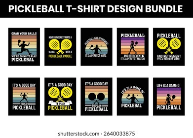 pickleball t-shirt design Bundle Set