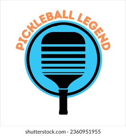 Pickleball t-shirt design , crazy pickleball lady, pickleball legend