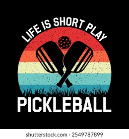 Pickleball T-shirt Design, Funny Pickleball vector t-shirt design, Funny Vintage Pickleball t shirt Design, Pickleball Lover T-shirt,