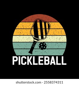 Pickleball t-shirt Design, Funny Pickleball vector t-shirt design, Vintage Pickleball design, Pickleball lover t-shirt