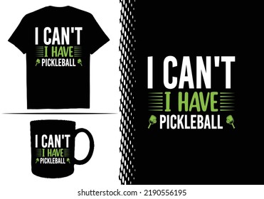 Pickleball T-shirt Design Graphic Template