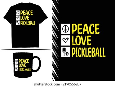 Pickleball T-shirt Design Graphic Template