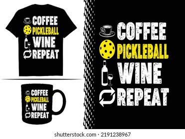 Pickleball T-shirt Design Graphic Template