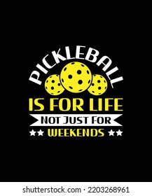 Pickleball T-shirt Design Graphic Template