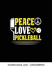 Pickleball T-shirt Design Graphic Template