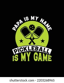 Pickleball T-shirt Design Graphic Template
