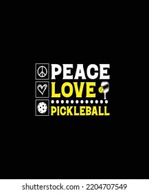 Pickleball T-shirt Design Graphic Template