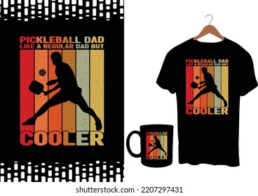 Pickleball T-shirt Design Graphic Template