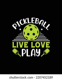 Pickleball T-shirt Design Graphic Template