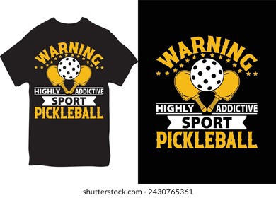 Pickleball t-shirt Design for Male and Female.