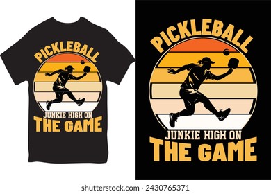 Pickleball t-shirt Design for Male and Female.