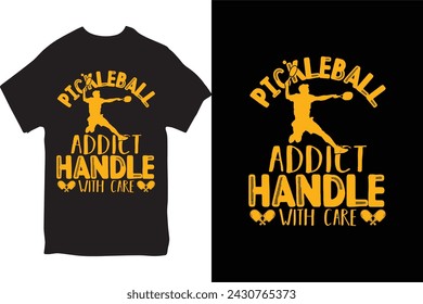 Pickleball t-shirt Design for Male and Female.