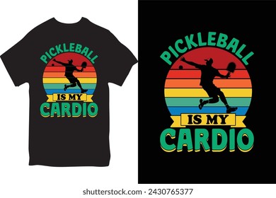 Pickleball t-shirt Design for Male and Female.